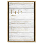 Faith Typography Wood