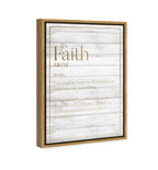 Faith Typography Wood