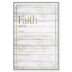 Faith Typography Wood
