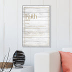 Faith Typography Wood