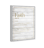 Faith Typography Wood