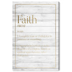 Faith Typography Wood