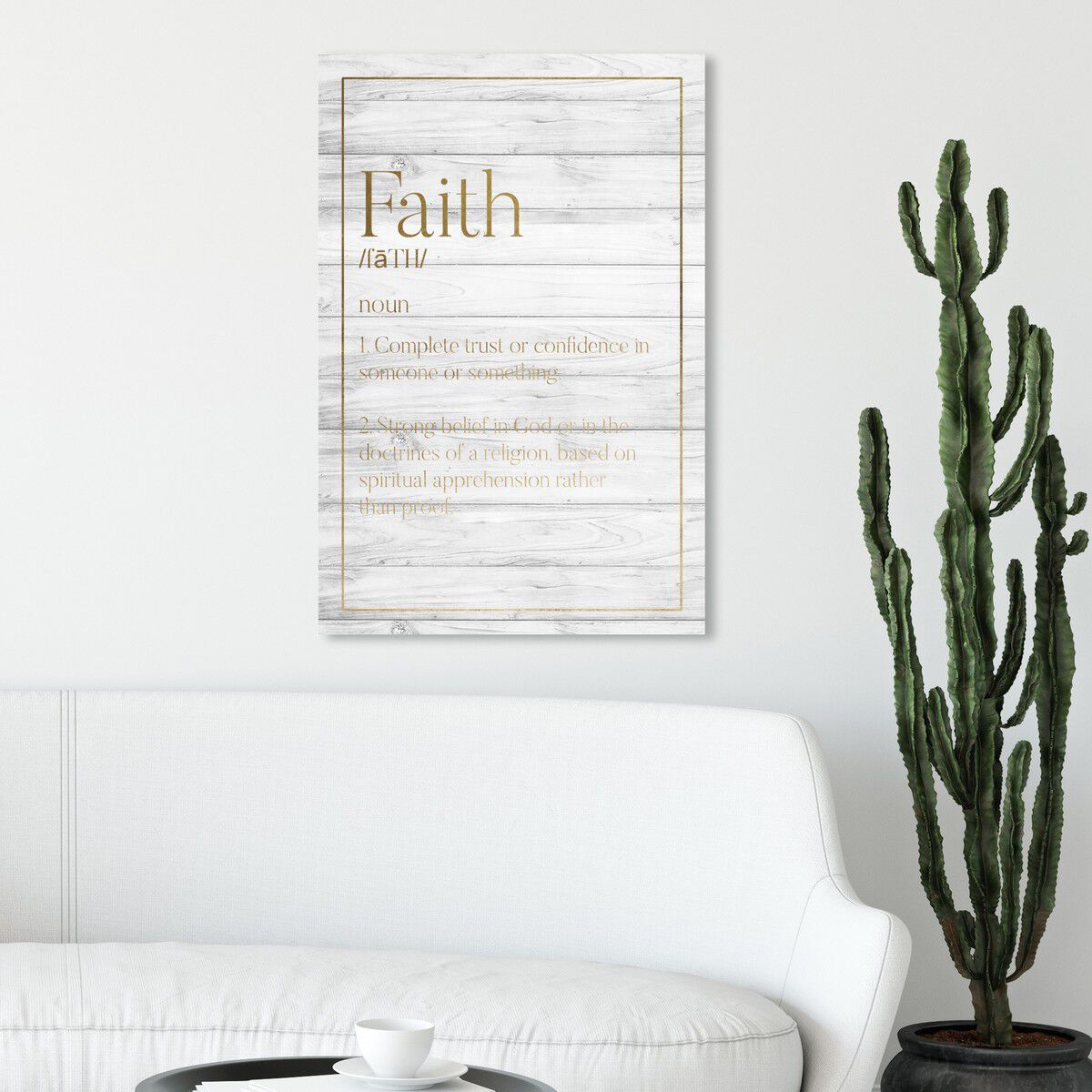Faith Typography Wood Secondary image