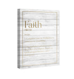 Faith Typography Wood