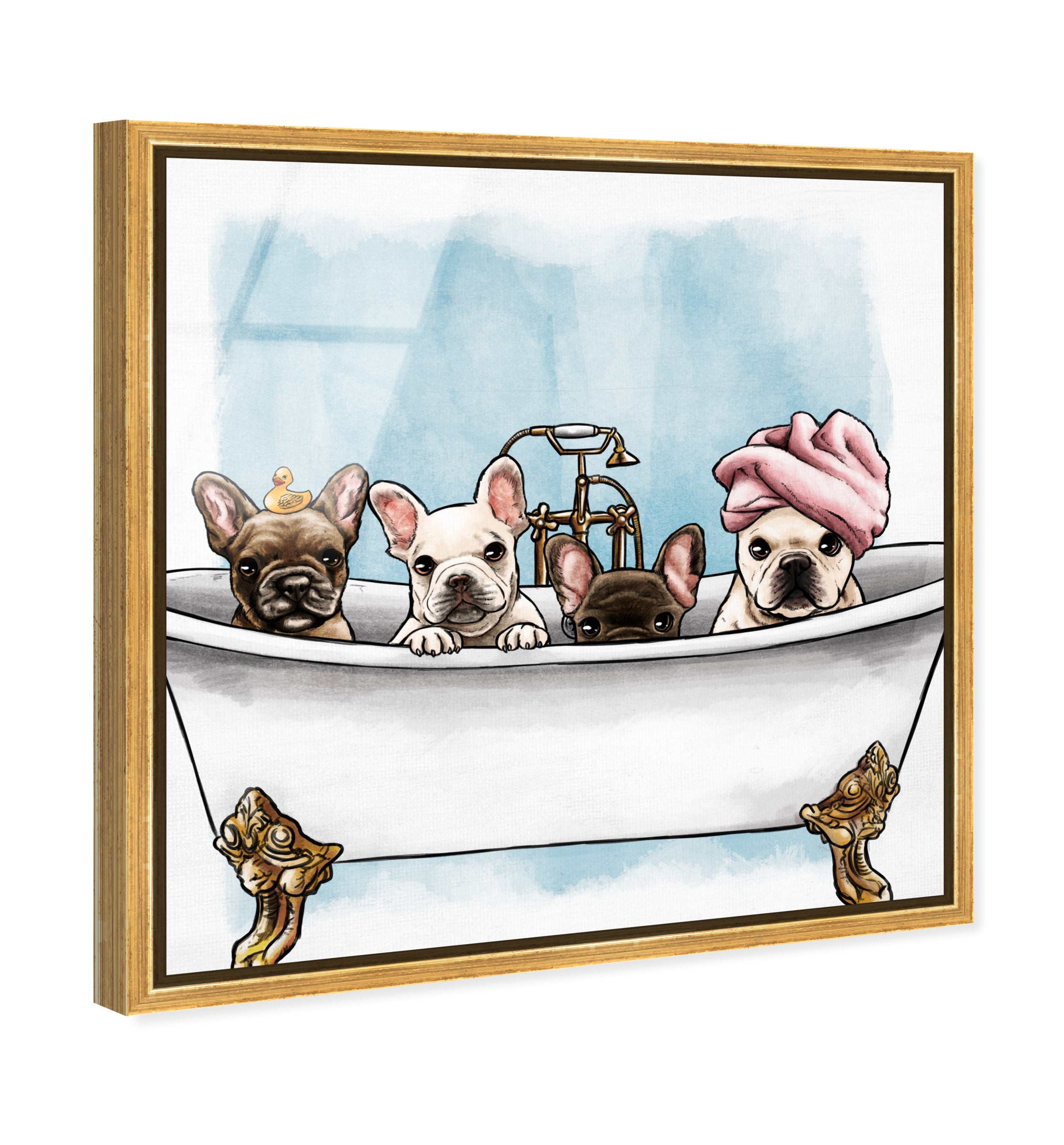 Frenchies In The Tub