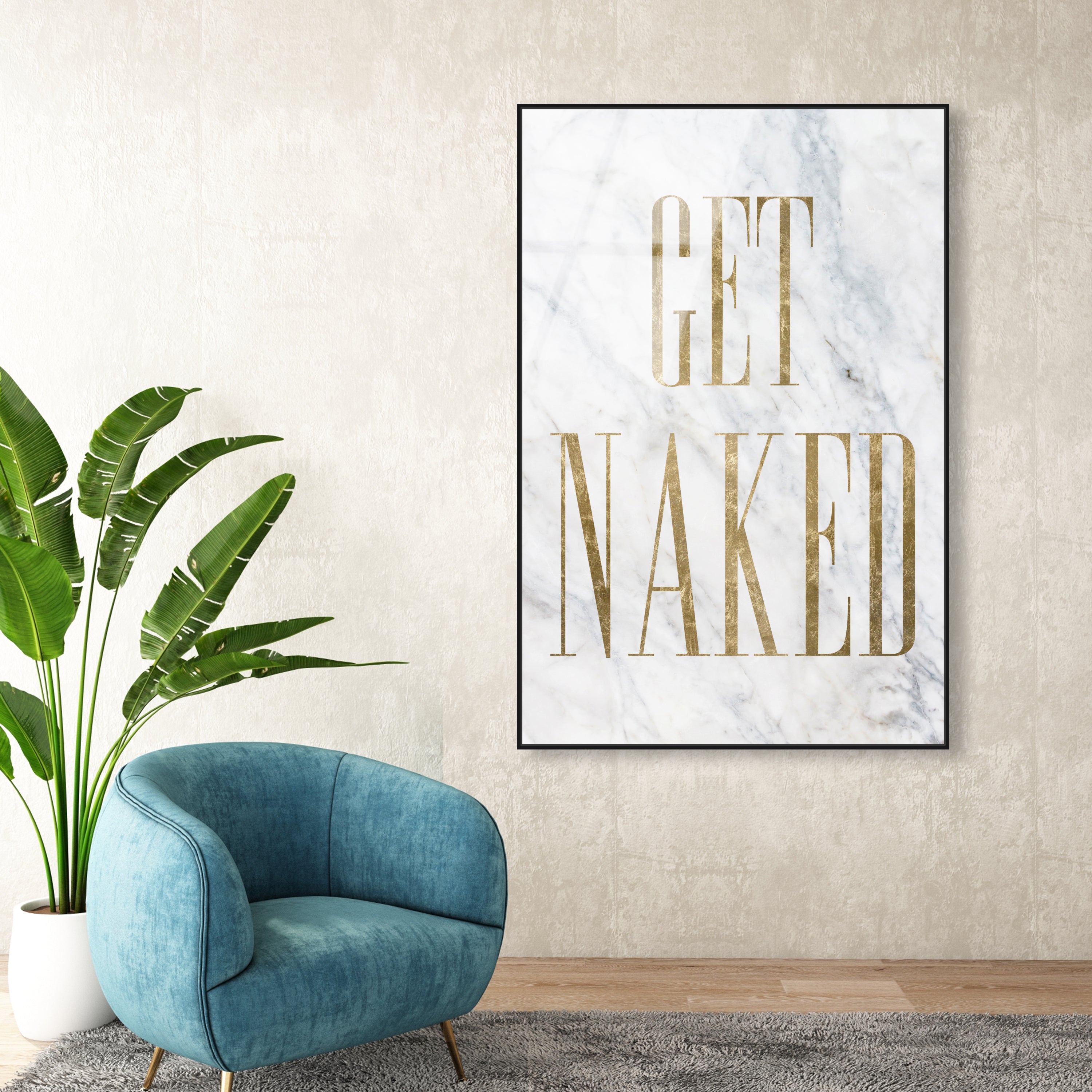 Get Naked Toilet sign