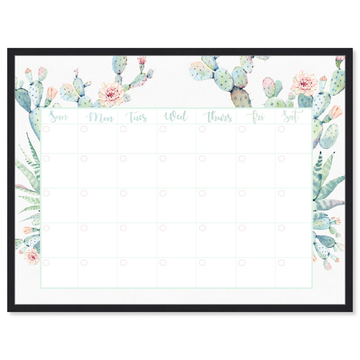 Cactus Monthly Calendar