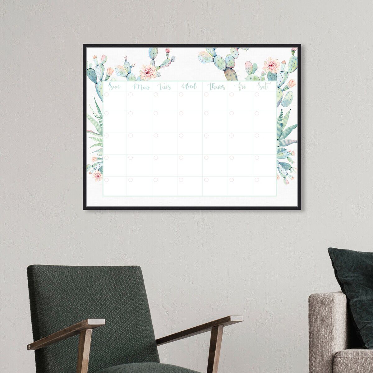 Cactus Monthly Calendar