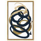 Formas Indigo and Gold - with hand-applied Gold Leaf