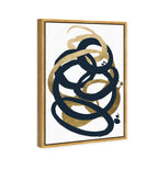 Formas Indigo and Gold - with hand-applied Gold Leaf