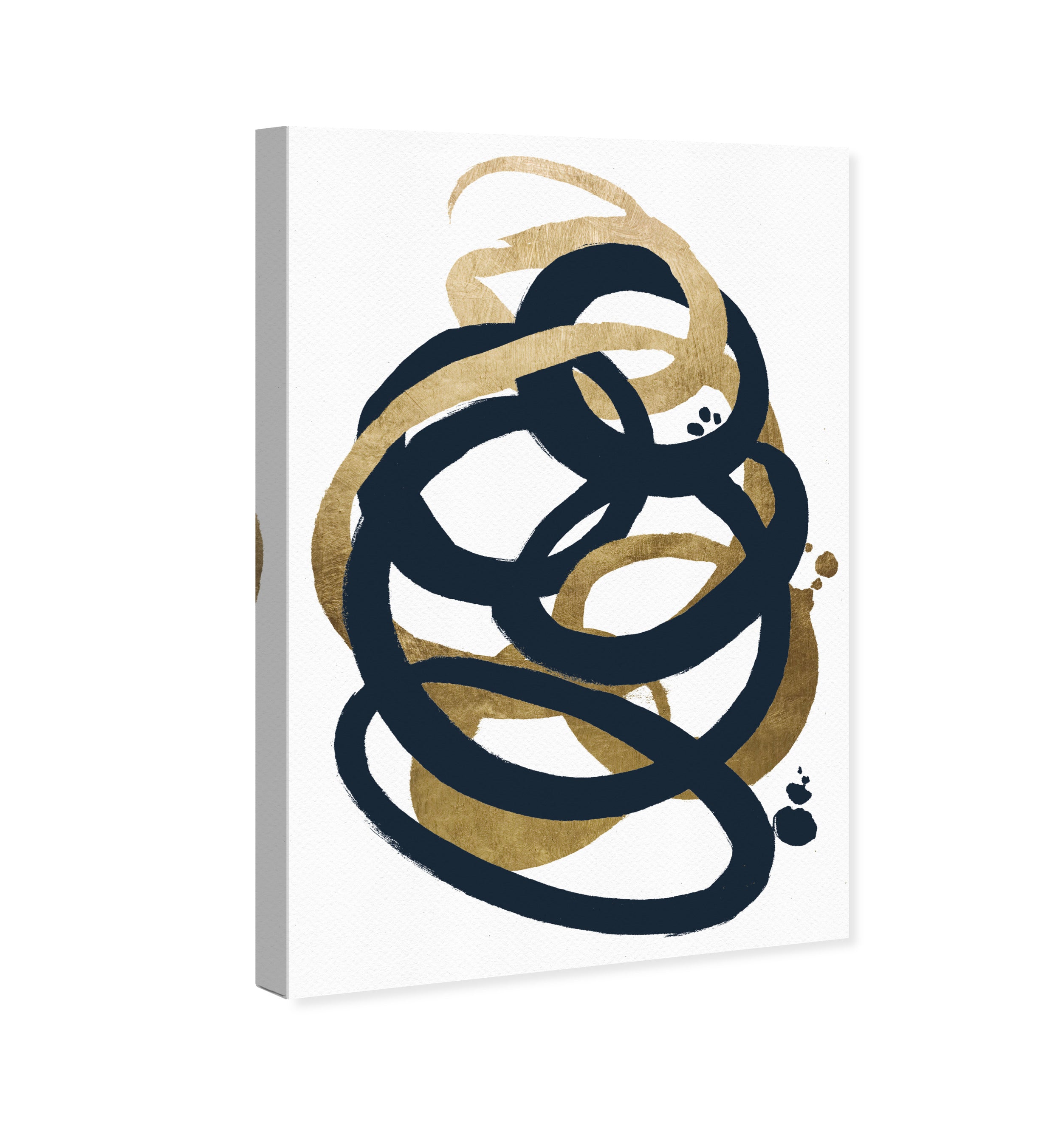 Formas Indigo and Gold - with hand-applied Gold Leaf Secondary image