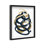 Formas Indigo and Gold - with hand-applied Gold Leaf