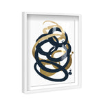 Formas Indigo and Gold - with hand-applied Gold Leaf