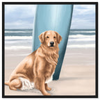 Surfer Golden Retriever