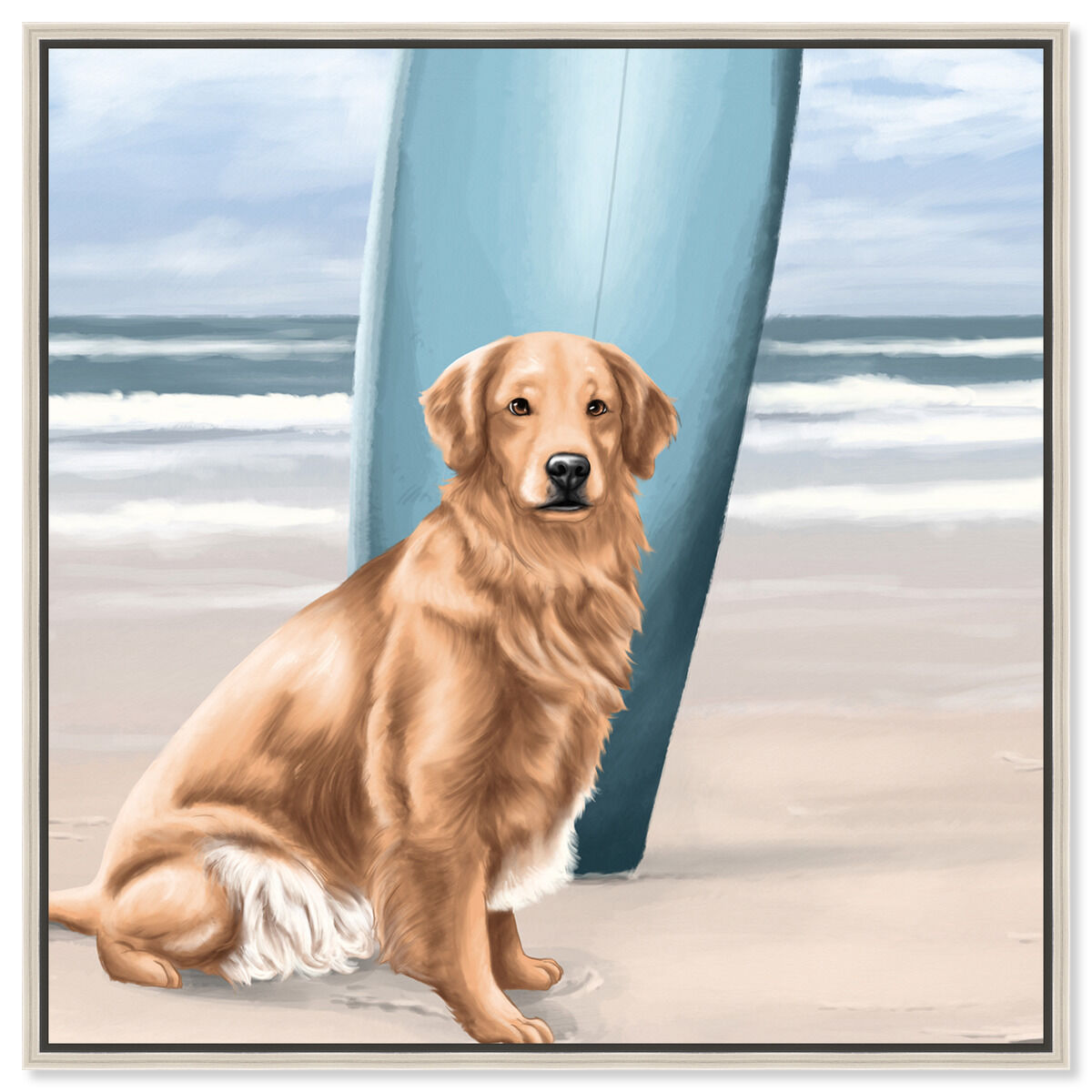 Surfer Golden Retriever