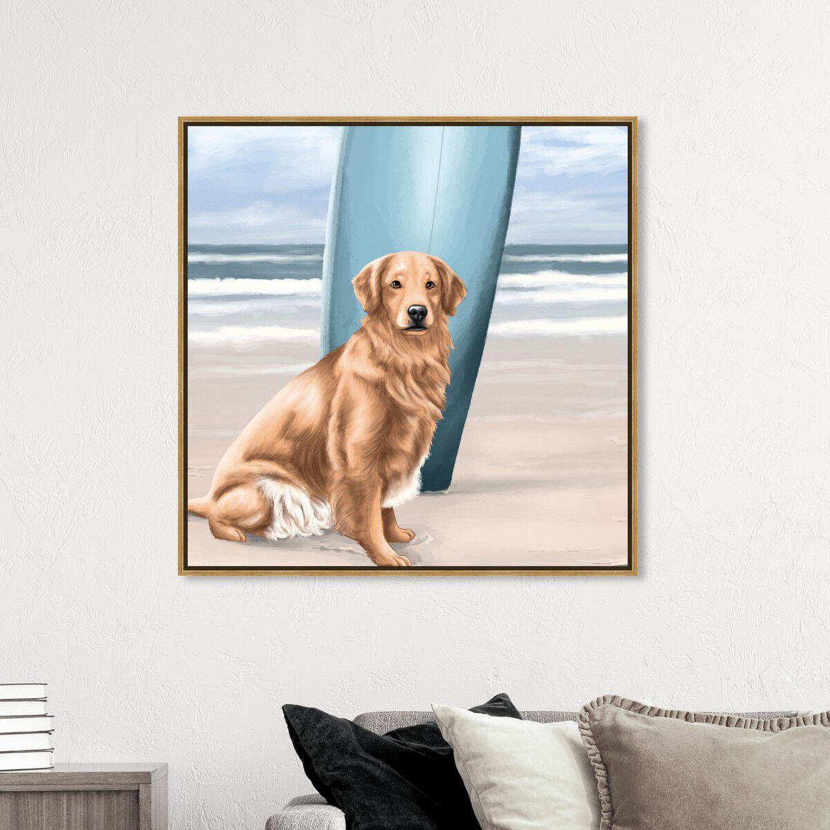 Surfer Golden Retriever