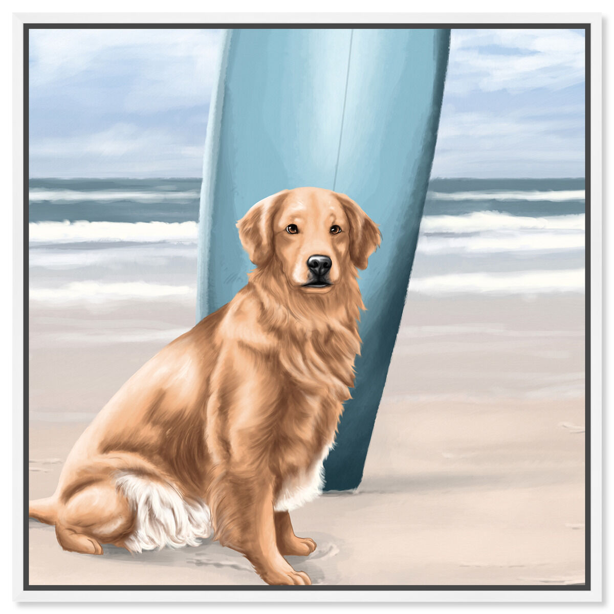 Surfer Golden Retriever