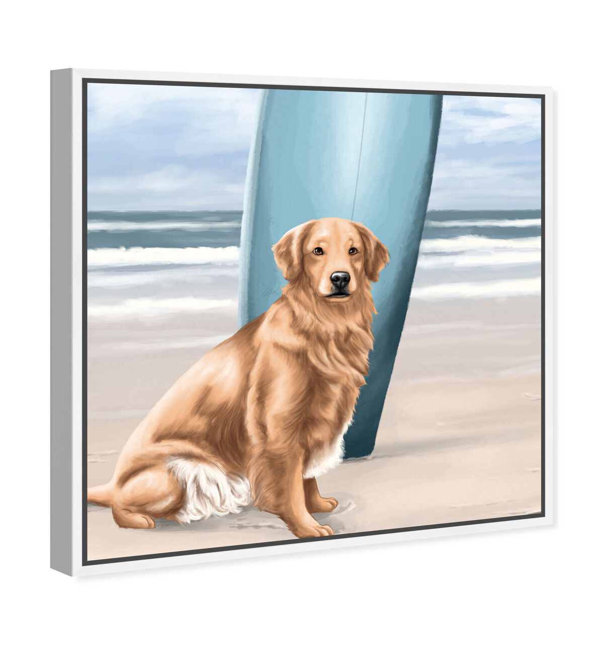 Surfer Golden Retriever