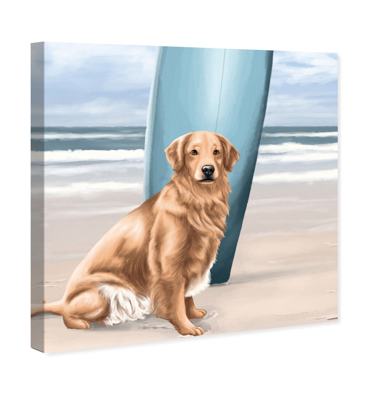Surfer Golden Retriever