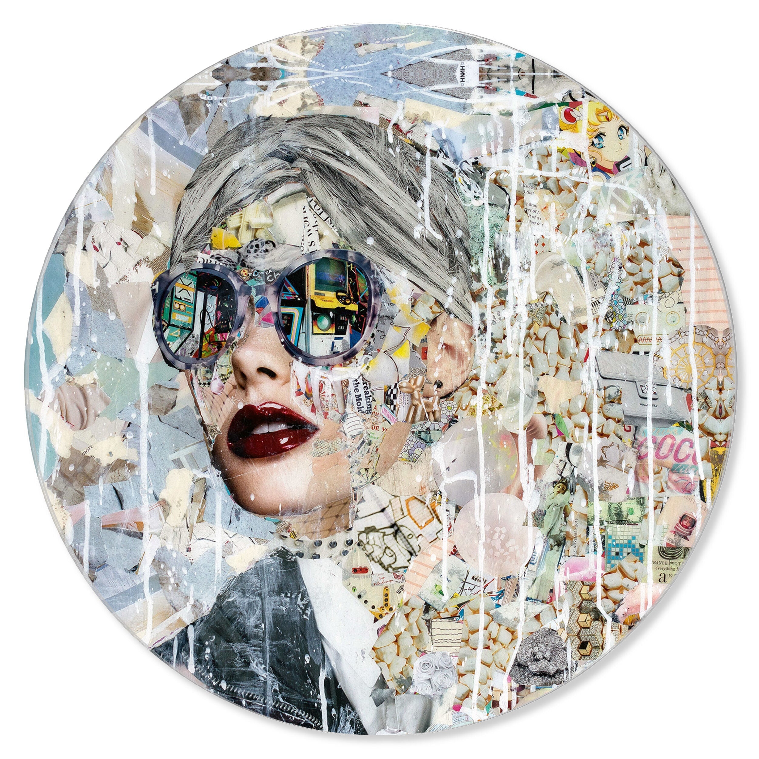 Katy Hirschfeld - Galaxy - Round Acrylic Art Main image