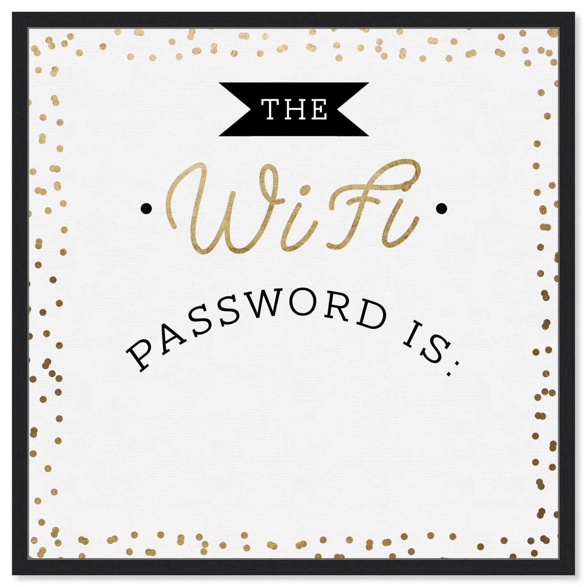 Wifi Confetti Gold