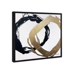Balanced Rings- With Silver and Gold Leaf