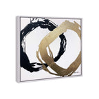 Balanced Rings- With Silver and Gold Leaf