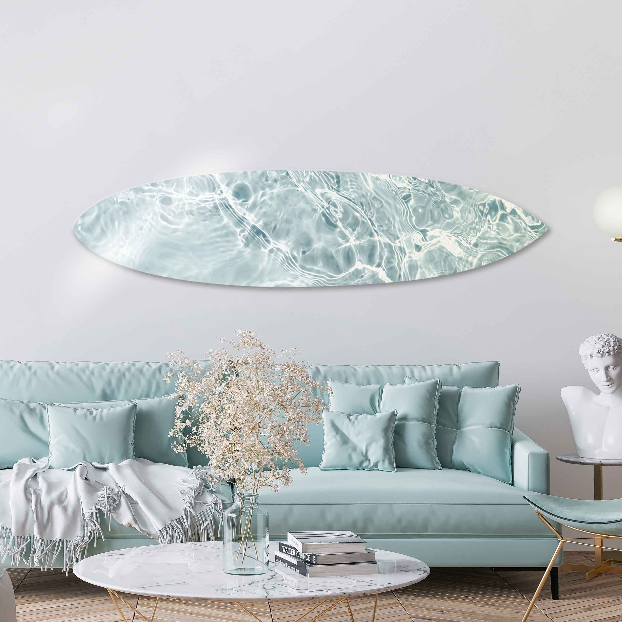 Calming Waves Clear Surfboard Secondary image