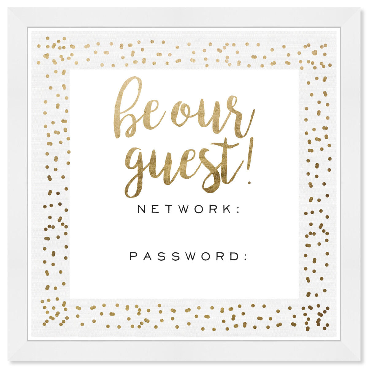 Be Our Guest Wifi Gold Confetti Main image