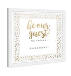 Be Our Guest Wifi Gold Confetti