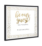 Be Our Guest Wifi Gold Confetti