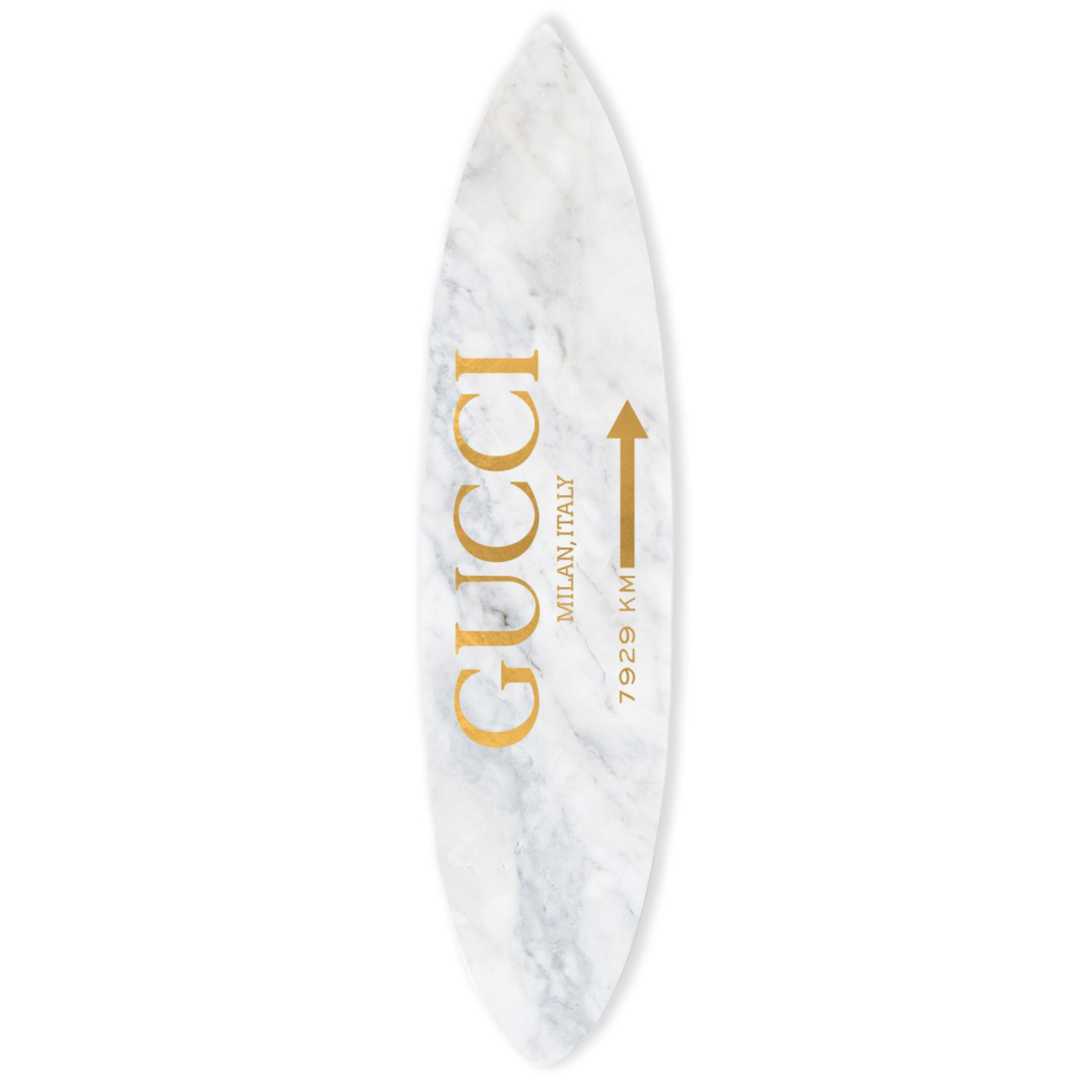 Italian Surfboard Marble Gold Main image