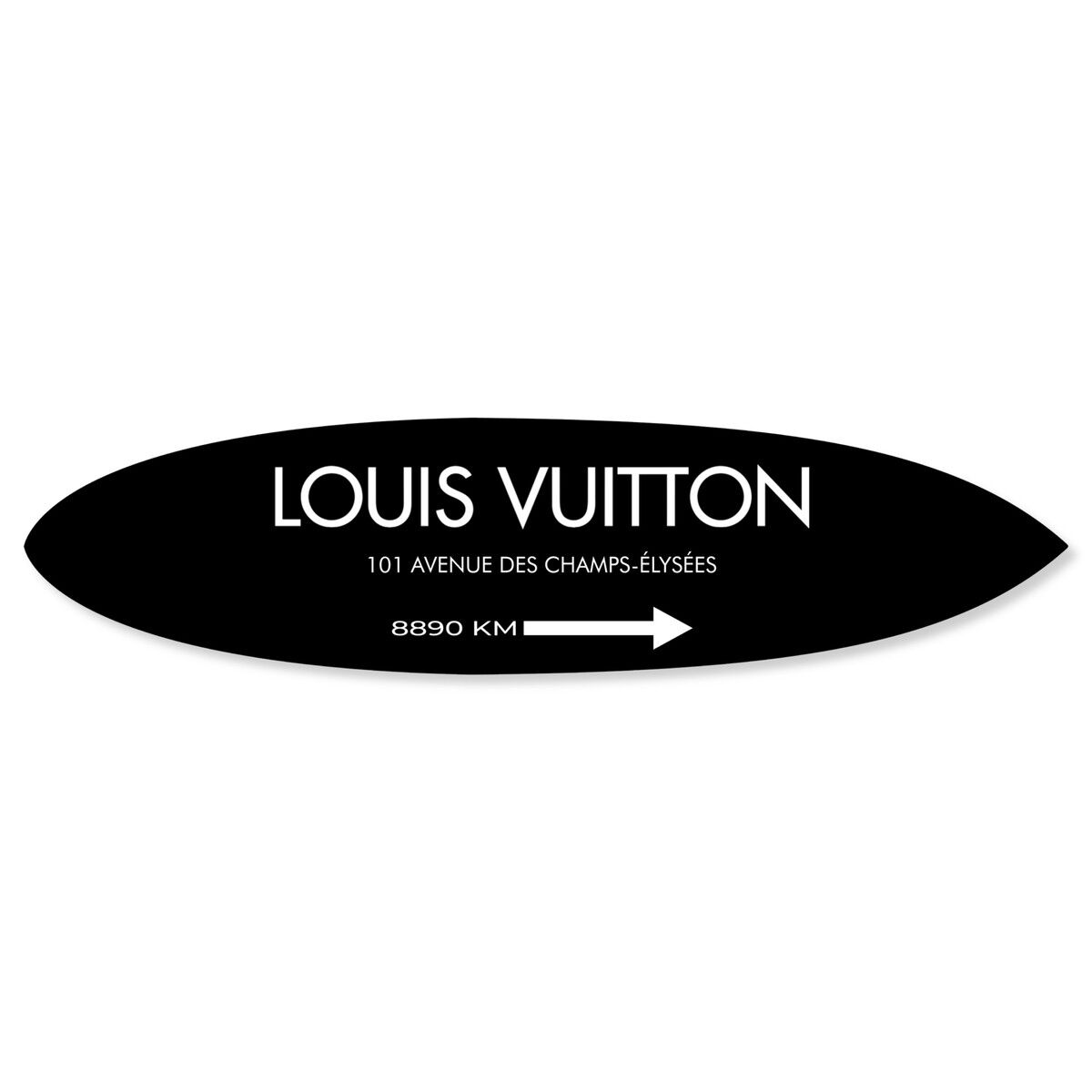 French Minimalist Surfboard BW Main image