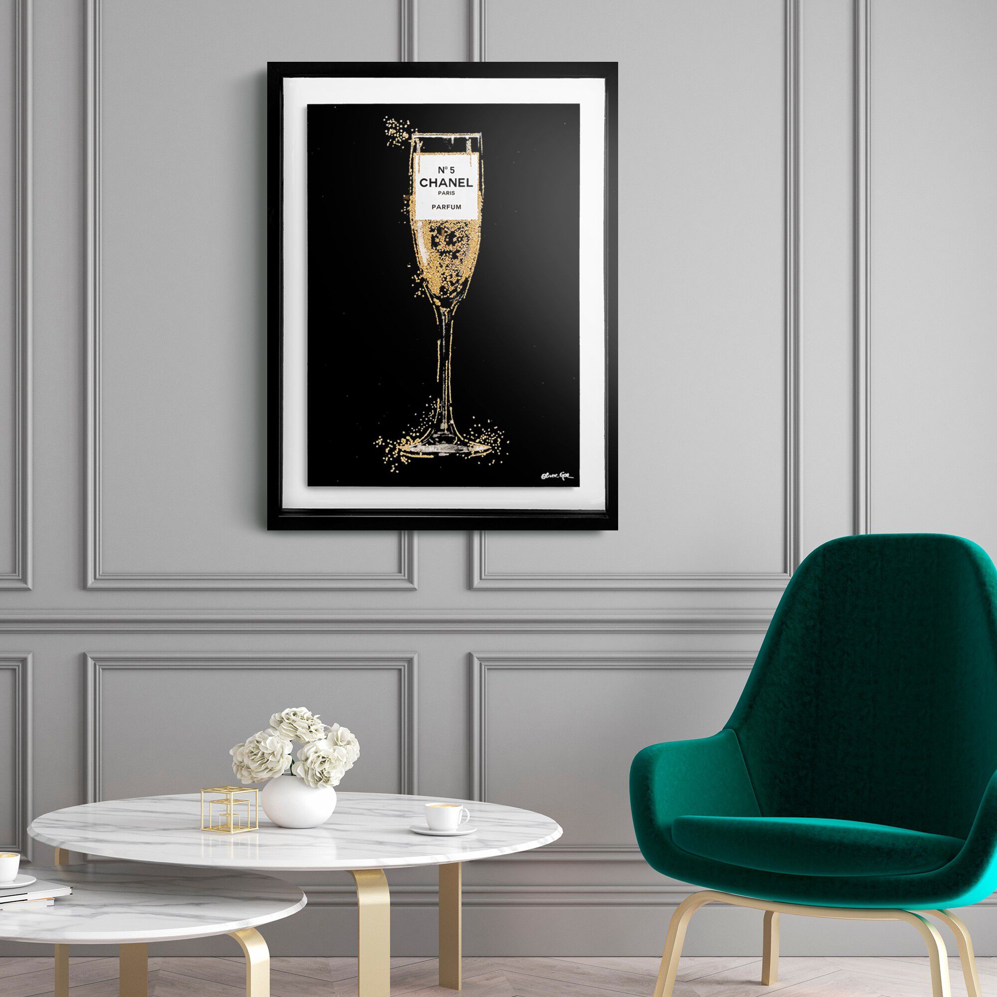 Glam Bubbly Champagne Perfume Black