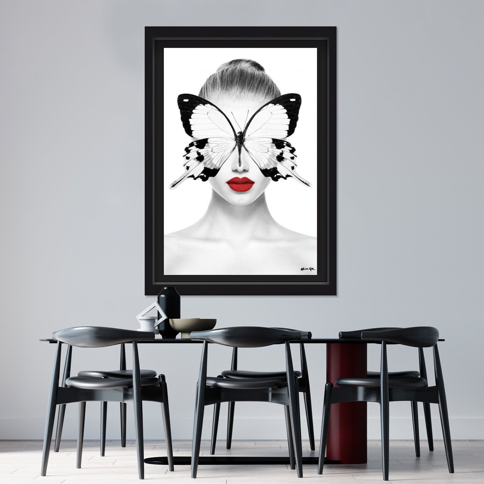 Red Duchess - Displayed in a shadowbox