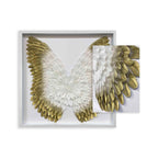 White and Gold Feather Wings