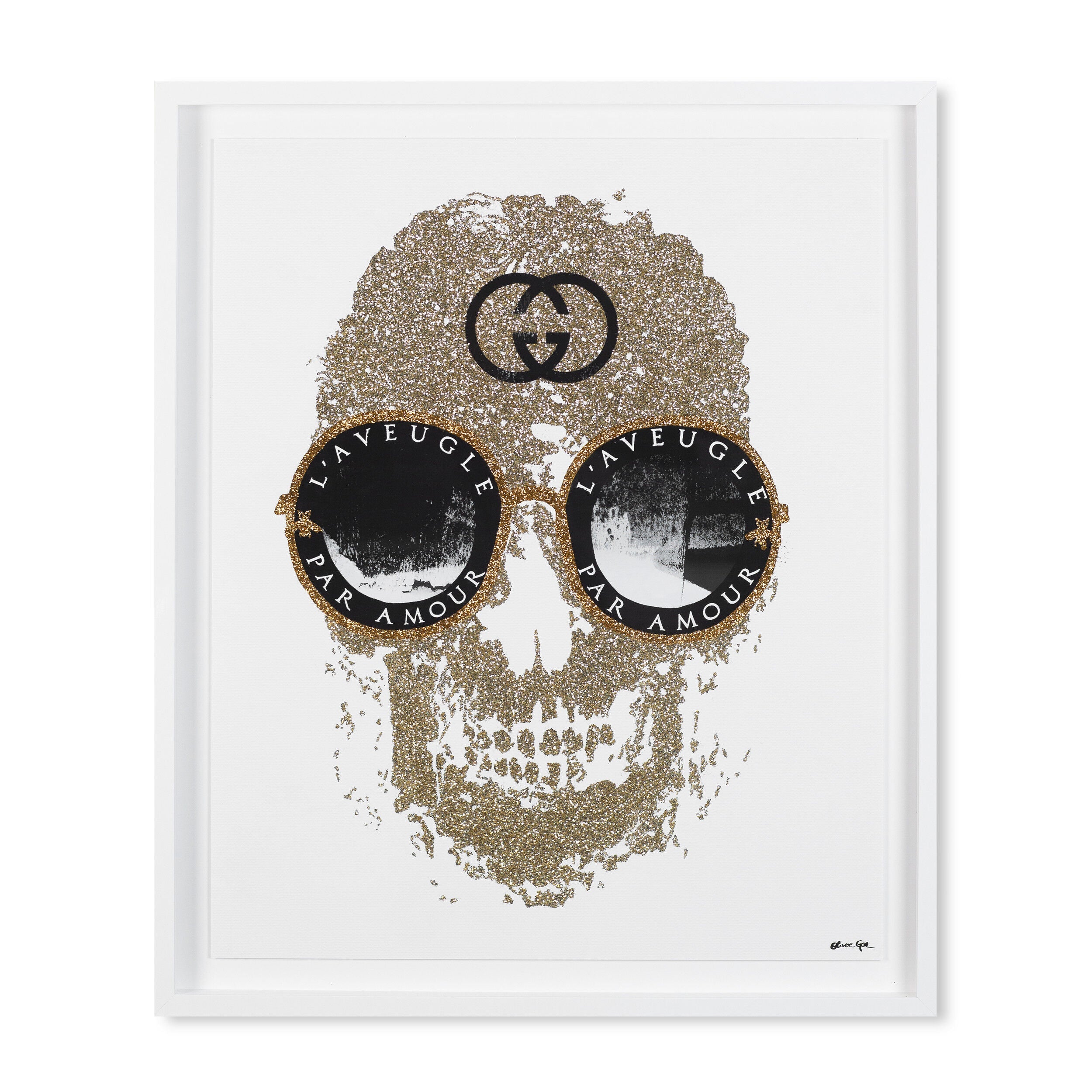 Razz-Dazz Shades Skull Gold