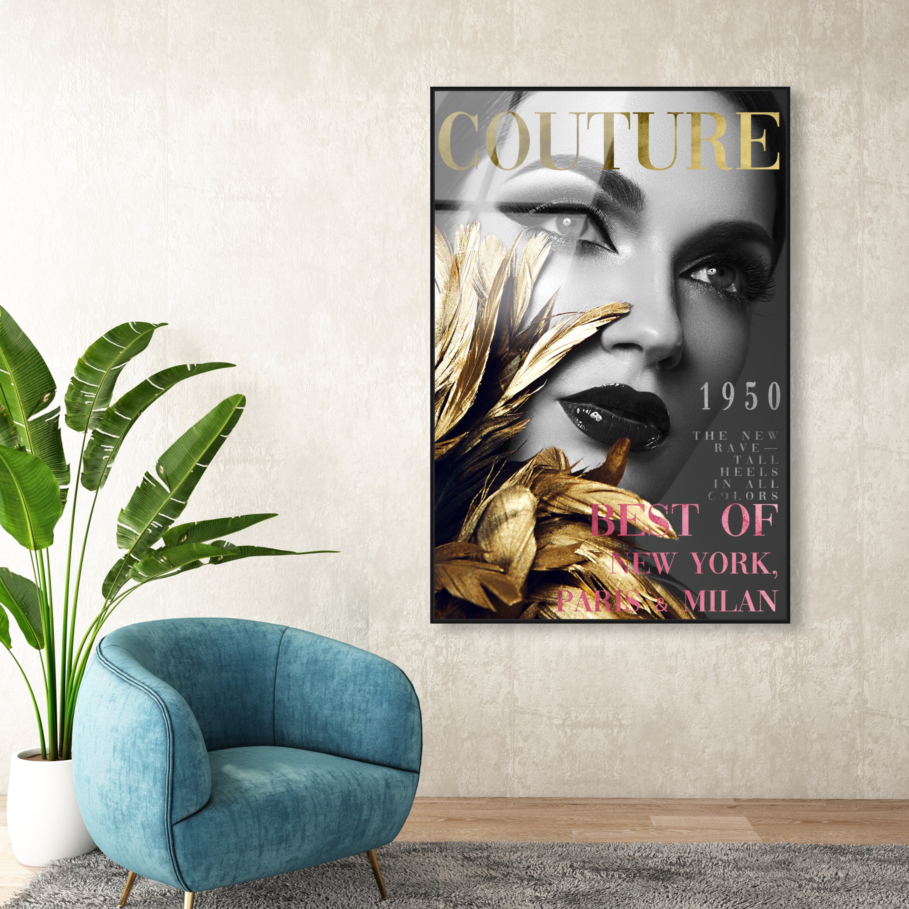 Cover Fashion Feathered Couture