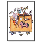 Doll Memories - Orange Butterflies Bag