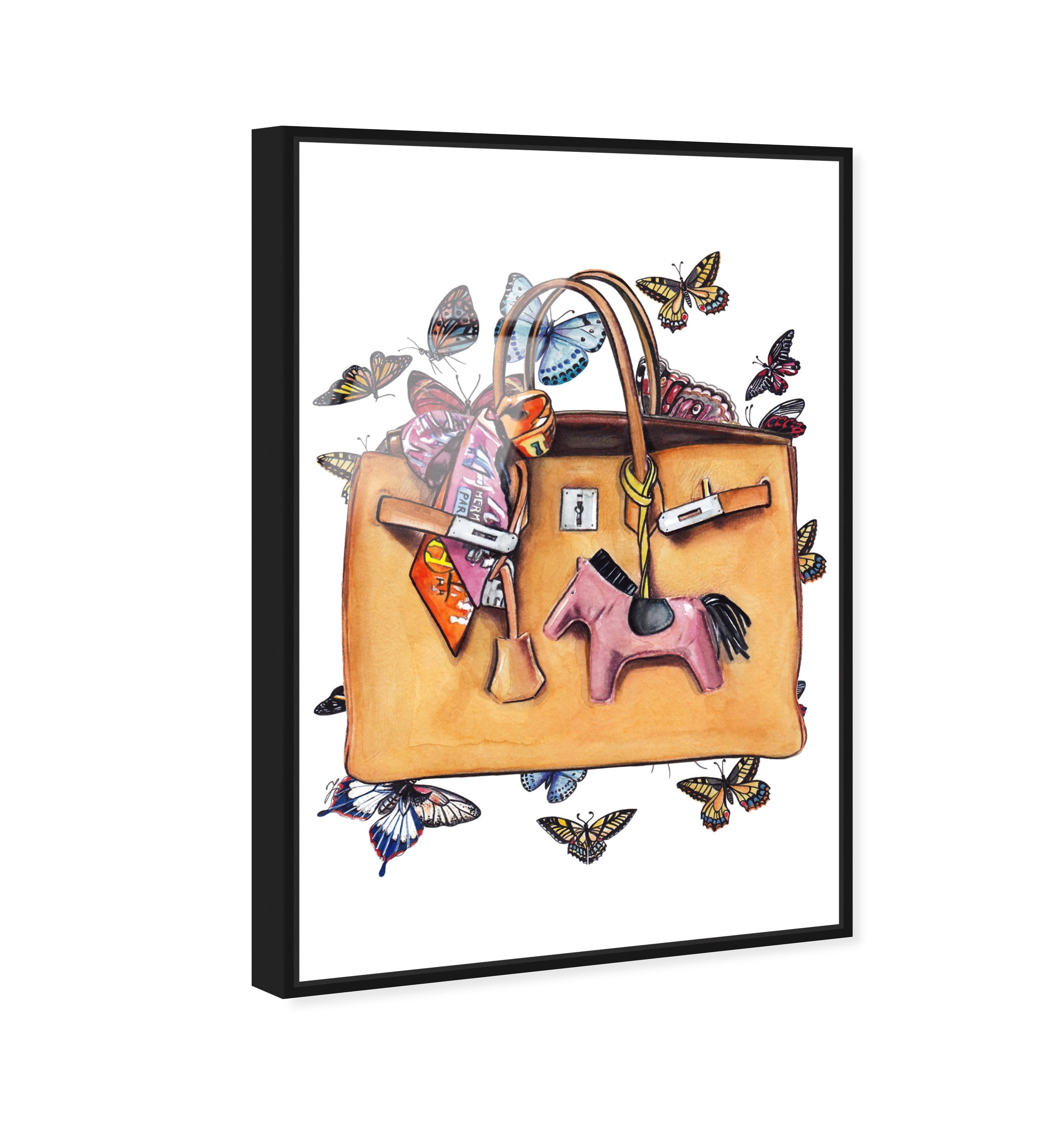 Doll Memories - Orange Butterflies Bag
