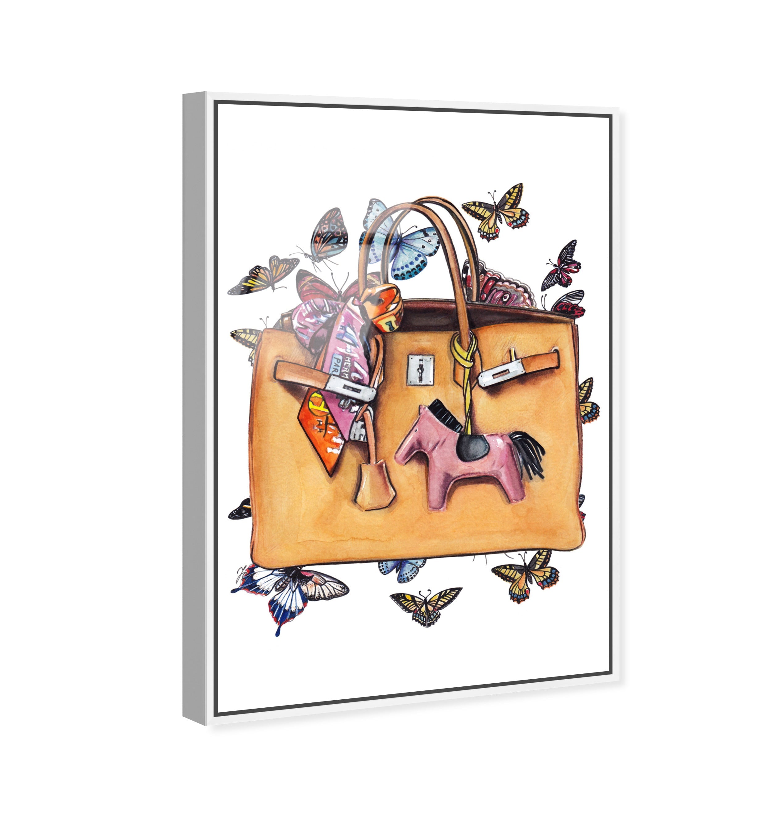 Doll Memories - Orange Butterflies Bag