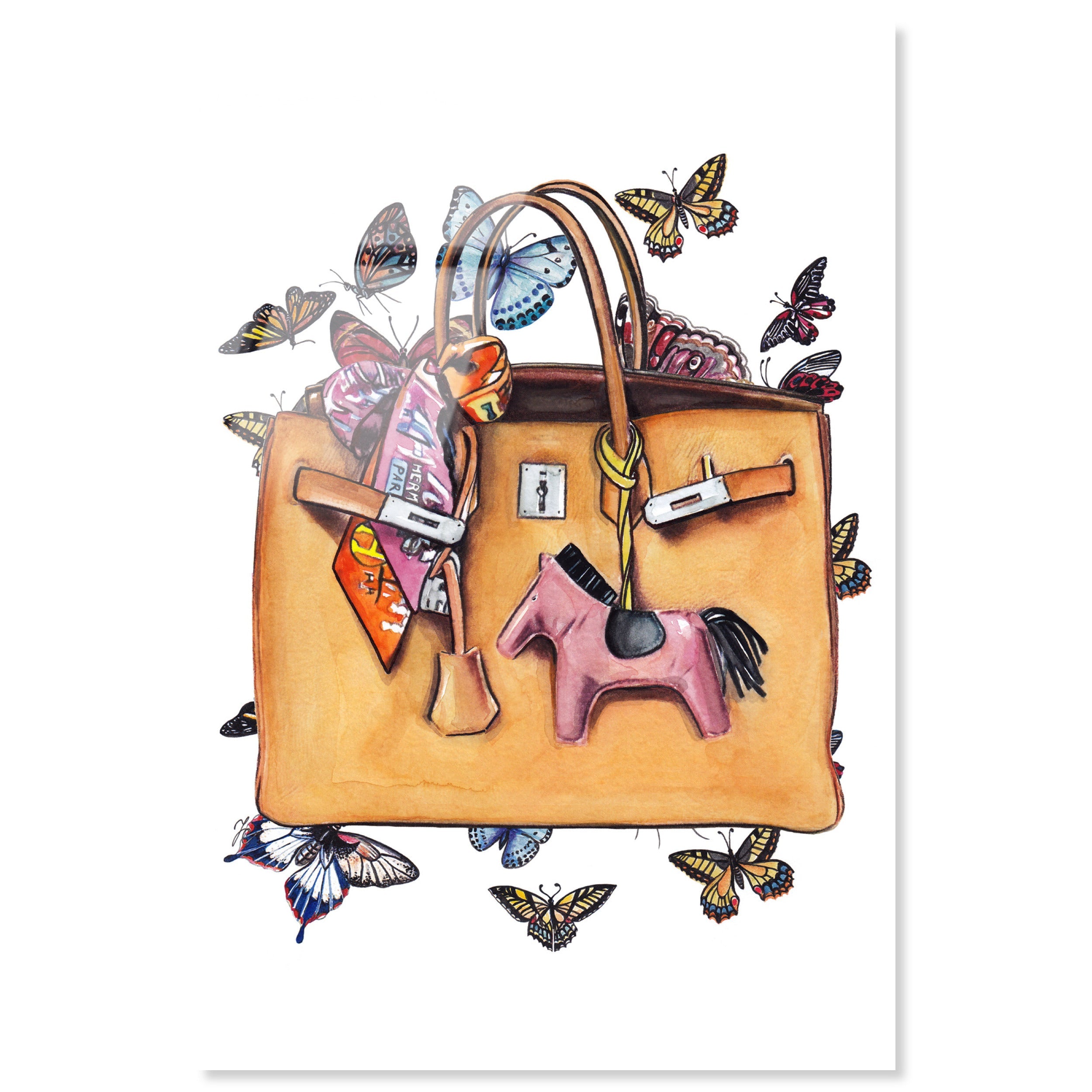 Doll Memories - Orange Butterflies Bag Main image