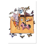 Doll Memories - Orange Butterflies Bag