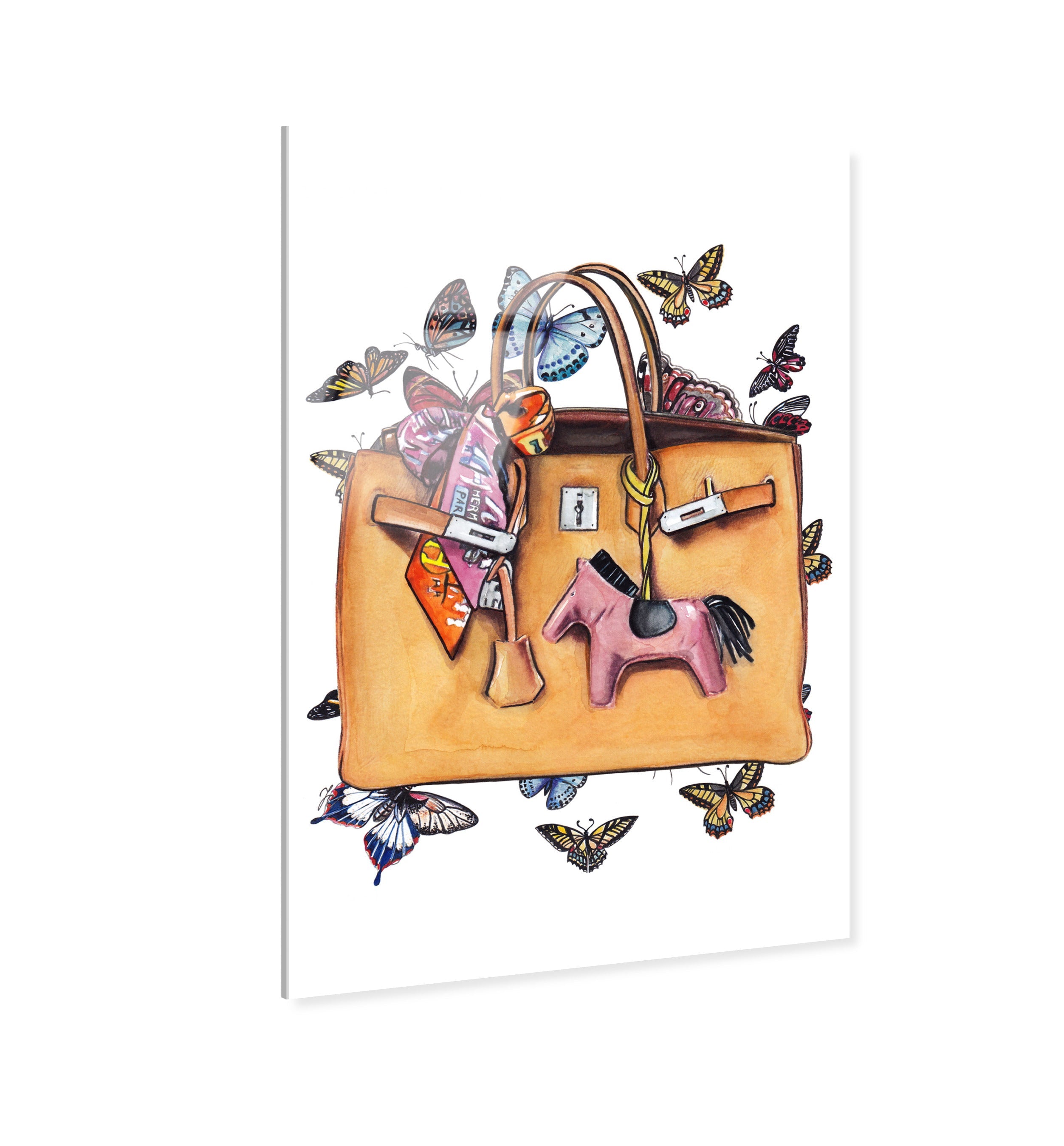 Doll Memories - Orange Butterflies Bag Secondary image