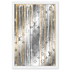 Luxury Drips Black and White Mirror