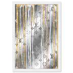 Luxury Drips Black and White Mirror