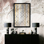 Luxury Drips Black and White Mirror