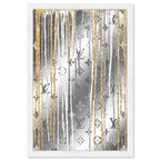 Luxury Drips Black and White Mirror
