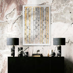 Luxury Drips Black and White Mirror
