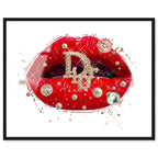 Pearls on Red Lips